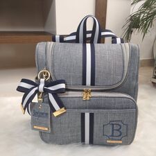 Mochila 2 em1 Cinza na Praia Grande